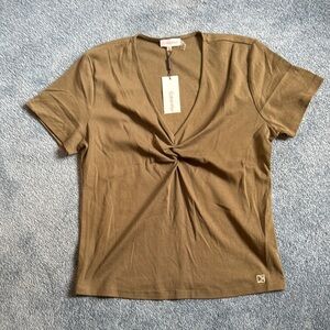 Calvin Klein Women's Olive Casual Top